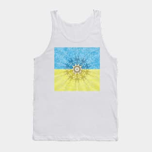 Yellow and blue mystical Tank Top